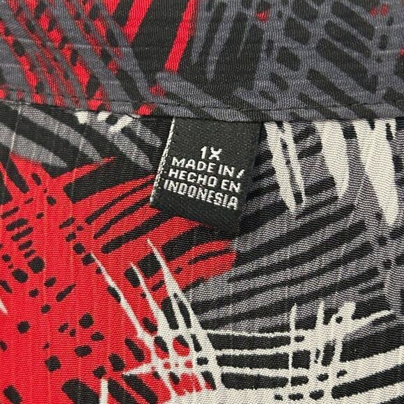 R.T. Fashions Women's Blouse/Camisole Combo Size 1X Polyester #BH - Picture 2 of 8